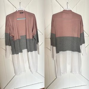 Women's striped cardigan